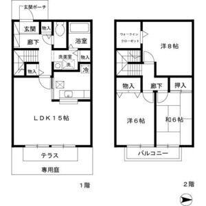 マノワール薬師(3LDK/1階)の間取り写真