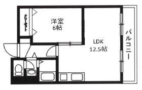 サンパレス21六甲Ⅱ(1LDK/1階)の間取り写真