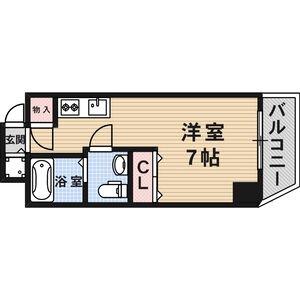 レジデンスSAKURA(ワンルーム/8階)の間取り写真