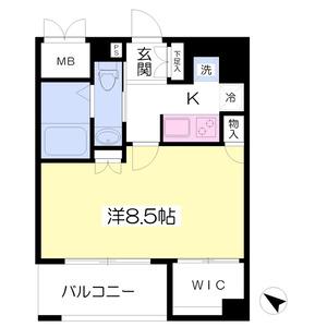 トルチェ元町山手(1K/10階)の間取り写真