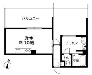 グレイスリー御影(ワンルーム/3階)の間取り写真
