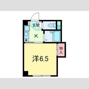 峰住吉ハイツ(1K/2階)の間取り写真