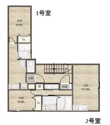 Kパラッツォ神戸元町通(1LDK/3階)の間取り写真