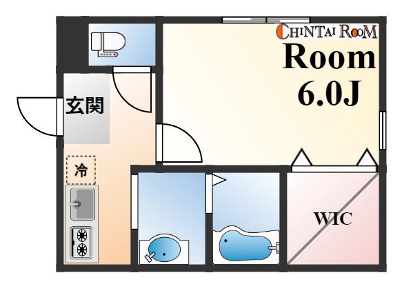 COLABO住吉駅前(1K/2階)の間取り写真