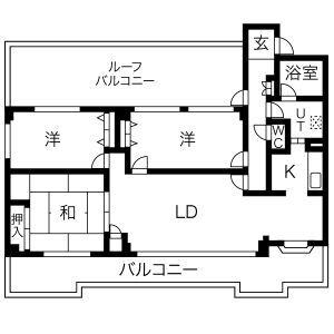 プリメーラリヨン(3LDK/4階)の間取り写真