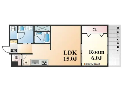 北野町アーバンライフ(1LDK/1階)の間取り写真