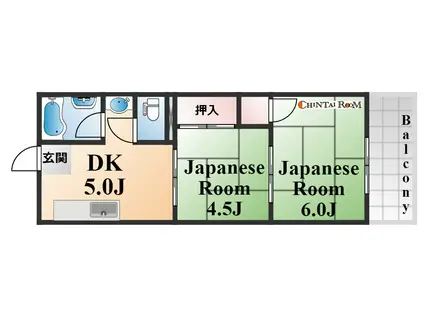 酒井マンション(2DK/3階)の間取り写真