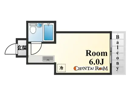 NEOダイキョー神戸元町(1K/6階)の間取り写真