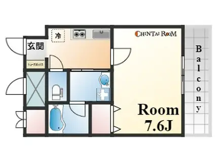 アドバンス神戸アルティス(1K/4階)の間取り写真