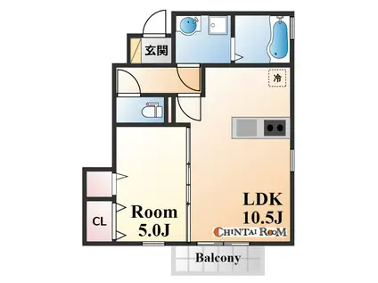 サニーレジデンス(1LDK/1階)の間取り写真