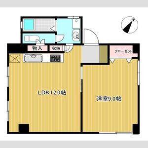佳山ビル(1LDK/3階)の間取り写真
