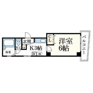 メゾン御影(1K/2階)の間取り写真