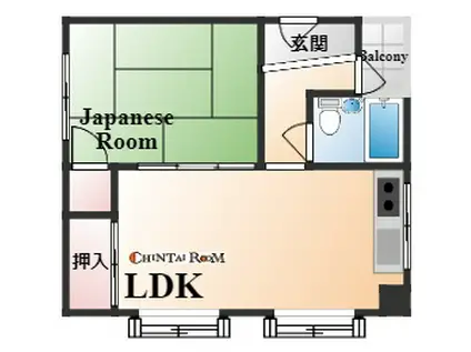 グランディア六甲道駅前(1LDK/5階)の間取り写真
