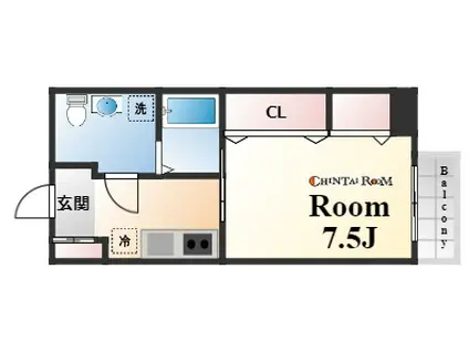 MAISON DU ETOILES(1K/3階)の間取り写真