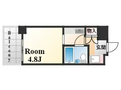 カサベラ岡本(1K/8階)の間取り写真