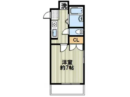 カーサ・ジュピター(1K/3階)の間取り写真