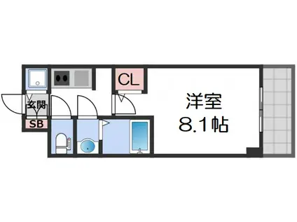 S-RESIDENCE 都島(1K/5階)の間取り写真