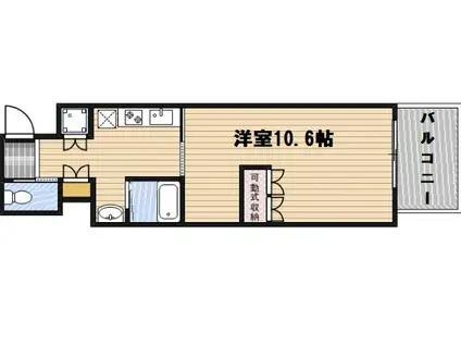 SSK・ノース OSAKA(1K/2階)の間取り写真
