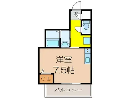 プリエール新大阪サウス(ワンルーム/11階)の間取り写真