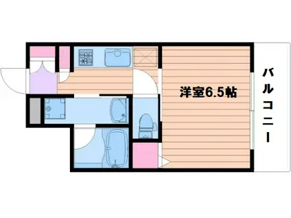 アクアプレイス梅田5(1K/8階)の間取り写真