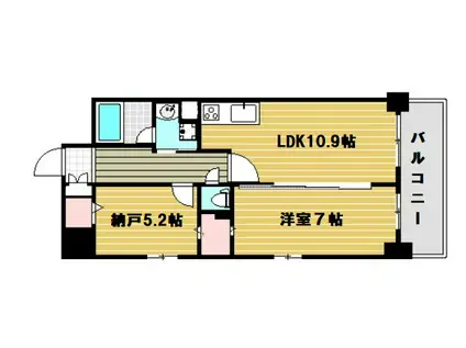 アネスト北堀江(1SLDK/10階)の間取り写真