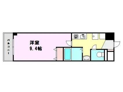アグライア豊里(1K/8階)の間取り写真