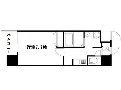 サムティ北梅田VESSEL(1K/3階)の間取り写真