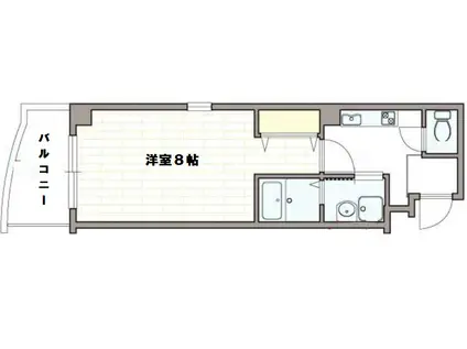 ジラソーレ本町通(1K/9階)の間取り写真