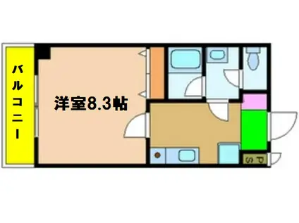 ソレイユ吉野(1K/6階)の間取り写真