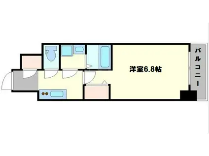 レジュールアッシュTAISHO LEGANT(1K/10階)の間取り写真