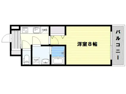 LOTUS GARDEN(1K/4階)の間取り写真