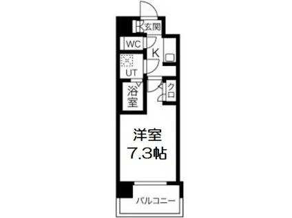 サムティ福島VIVENTE(1K/5階)の間取り写真