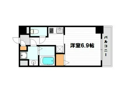 エイペックス北梅田(1K/6階)の間取り写真