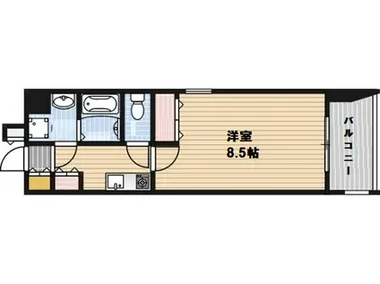 アストレア(1K/2階)の間取り写真