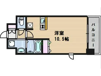 エイペックス上本町(1K/7階)の間取り写真