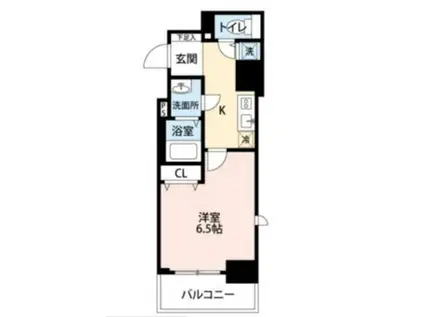 アジリア天満橋(1K/8階)の間取り写真