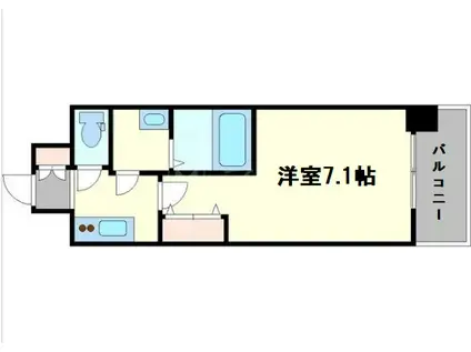 アドバンス大阪城グロリア(1K/2階)の間取り写真