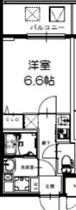 S-RESIDENCE新大阪RIDENTE(1K/3階)の間取り写真