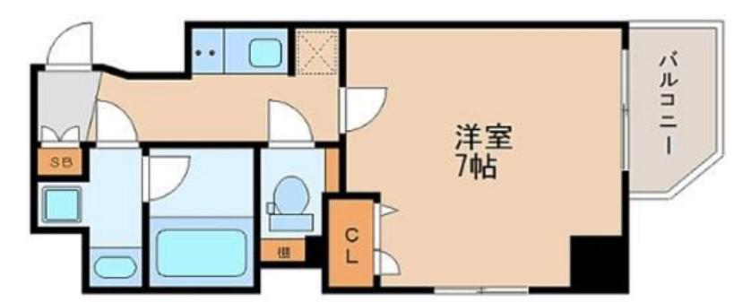 エスライズ東天満(1K/6階)の間取り写真
