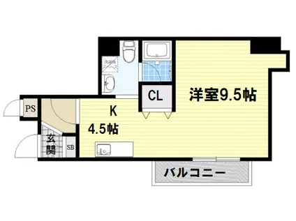 ROMI SKY南久宝寺(ワンルーム/3階)の間取り写真