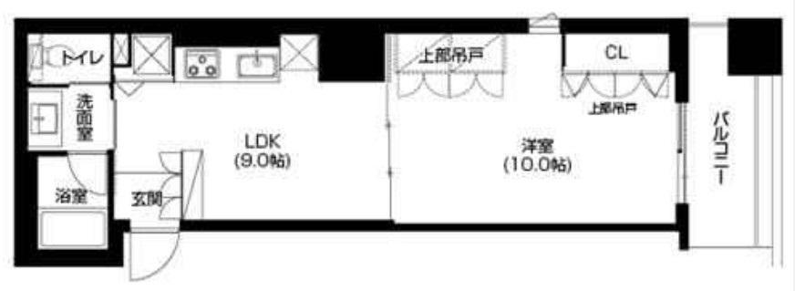 アーバネックス上町台(1LDK/3階)の間取り写真