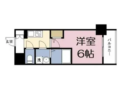 エスリード福島レジデンス(1K/10階)の間取り写真