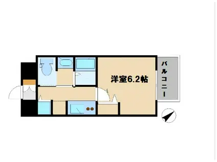 アドバンス東梅田アクシス(1K/14階)の間取り写真