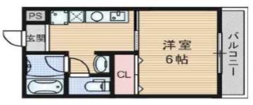 ネクスプロス天六(1K/3階)の間取り写真