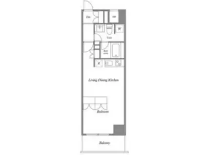 南堀江アパートメントシエロ(ワンルーム/7階)の間取り写真