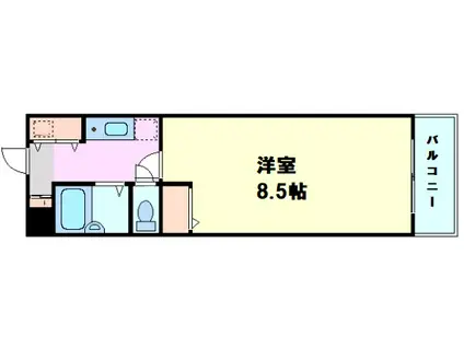 ヴェローナI(1K/11階)の間取り写真