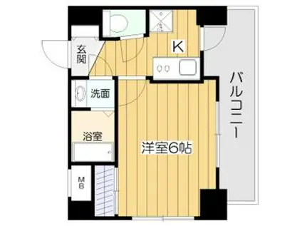 セレニテ新大阪カルム(1K/5階)の間取り写真