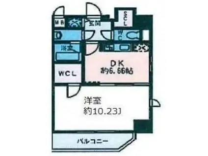 アーデン西天満(1DK/5階)の間取り写真