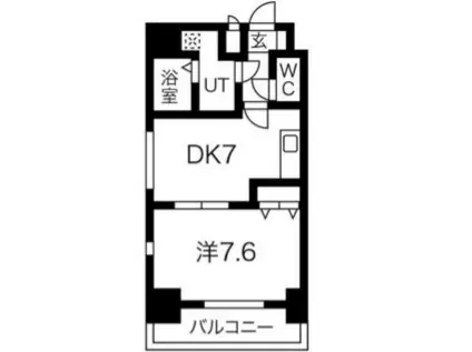 BLUE BEE桜川駅前(1DK/10階)の間取り写真