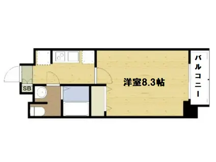 アドバンス大阪城エストレージャ(1K/2階)の間取り写真